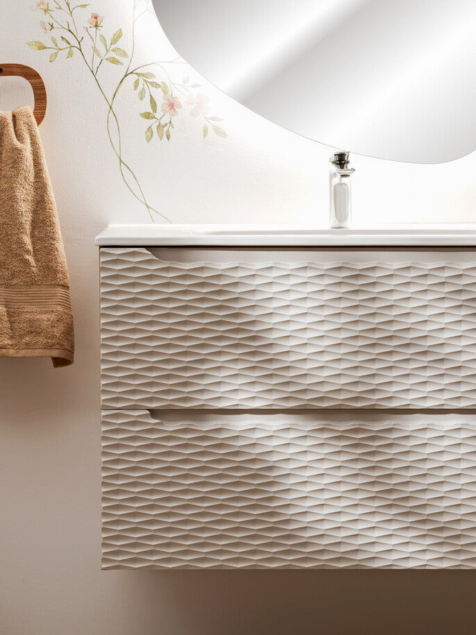 Vannas istabas izlietnes skapīs Ocea 60; 70; 80; 90; 120/57/46 cm bēšs - N1 Home