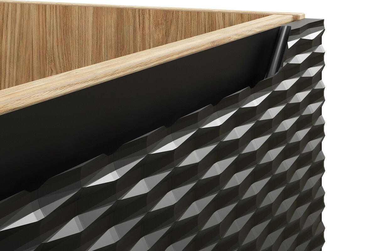 Vannas istabas izlietnes skapīs Ocea 60/57/46 cm melns - N1 Home