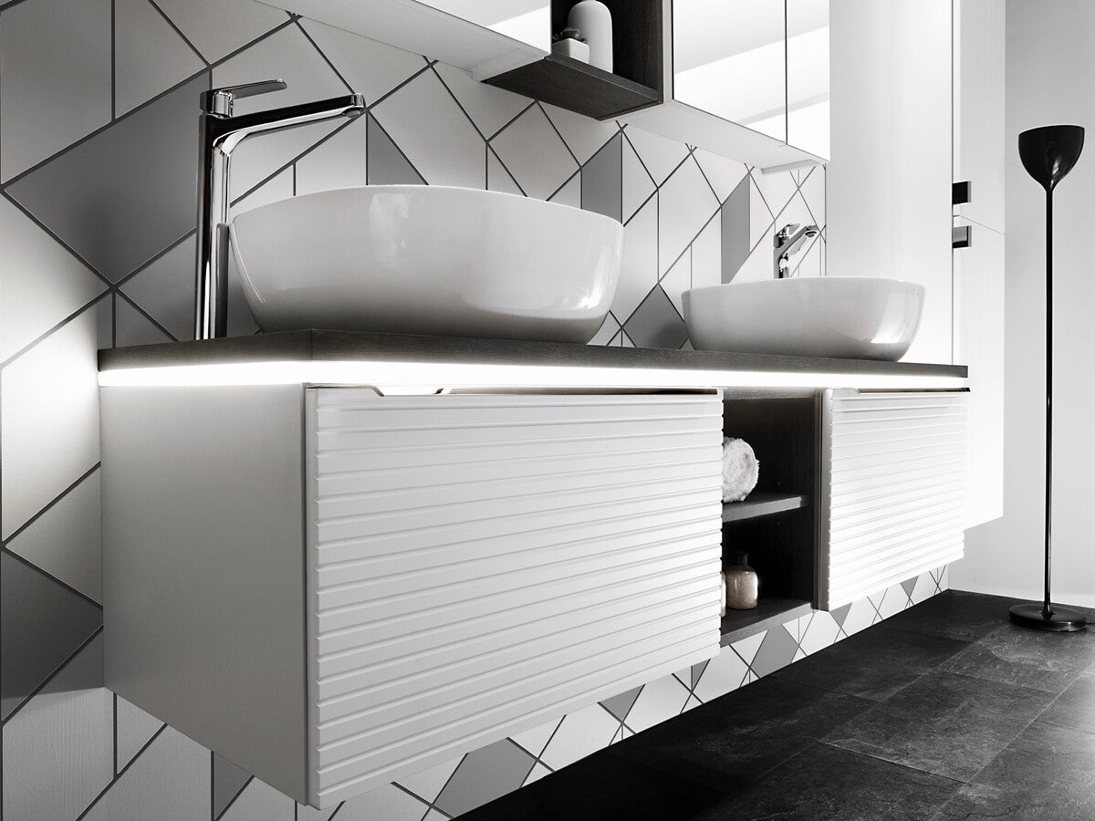 Vannas istabas izlietnes skapīs Leo 60; 90/39/45.8 cm balts - N1 Home