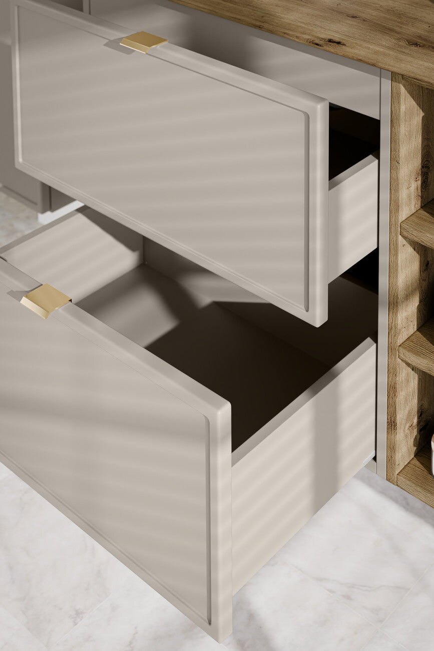 Vannas istabas mēbeļu komplekts Bell K 140 cm kašmirs - N1 Home