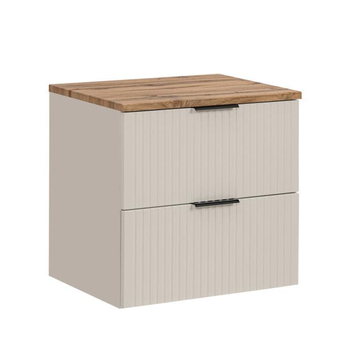 Vannas istabas mēbeļu komplekts Ade 60 cm kašmirs/votan ozols - N1 Home