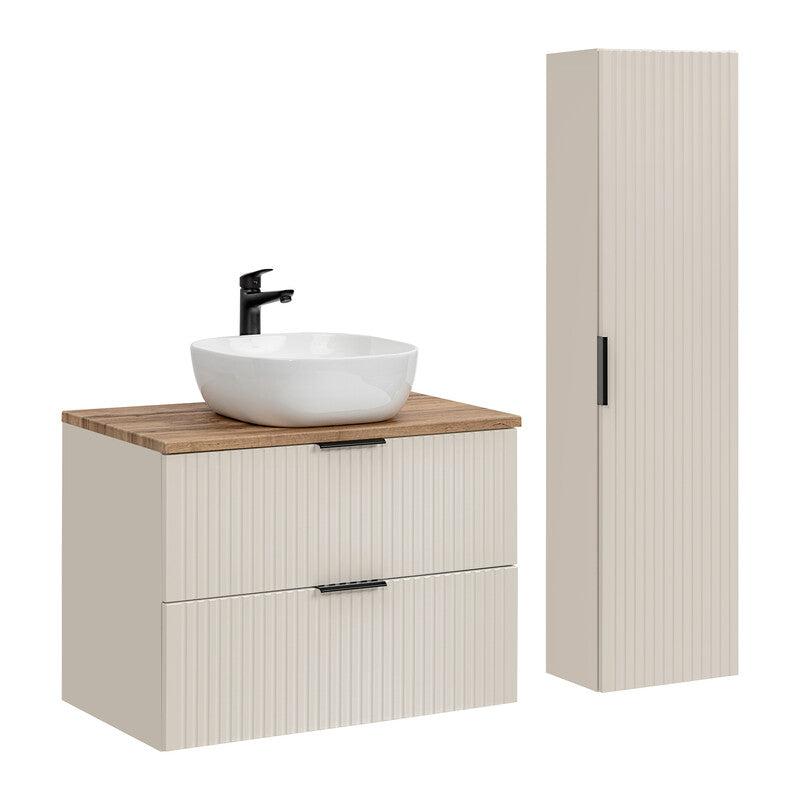 Vannas istabas mēbeļu komplekts Ade LP kašmirs/votan ozols - N1 Home