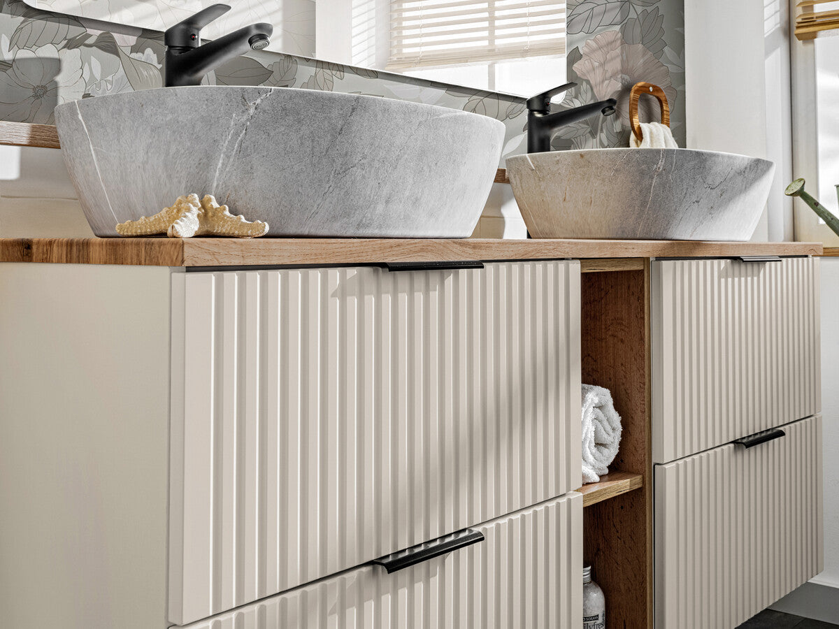 Vannas istabas mēbeļu komplekts Ade PK 80 cm kašmirs/votan ozols - N1 Home