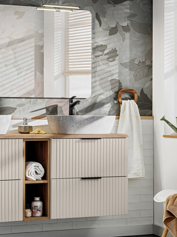 Vannas istabas mēbeļu komplekts Ade PK 80 cm kašmirs/votan ozols - N1 Home