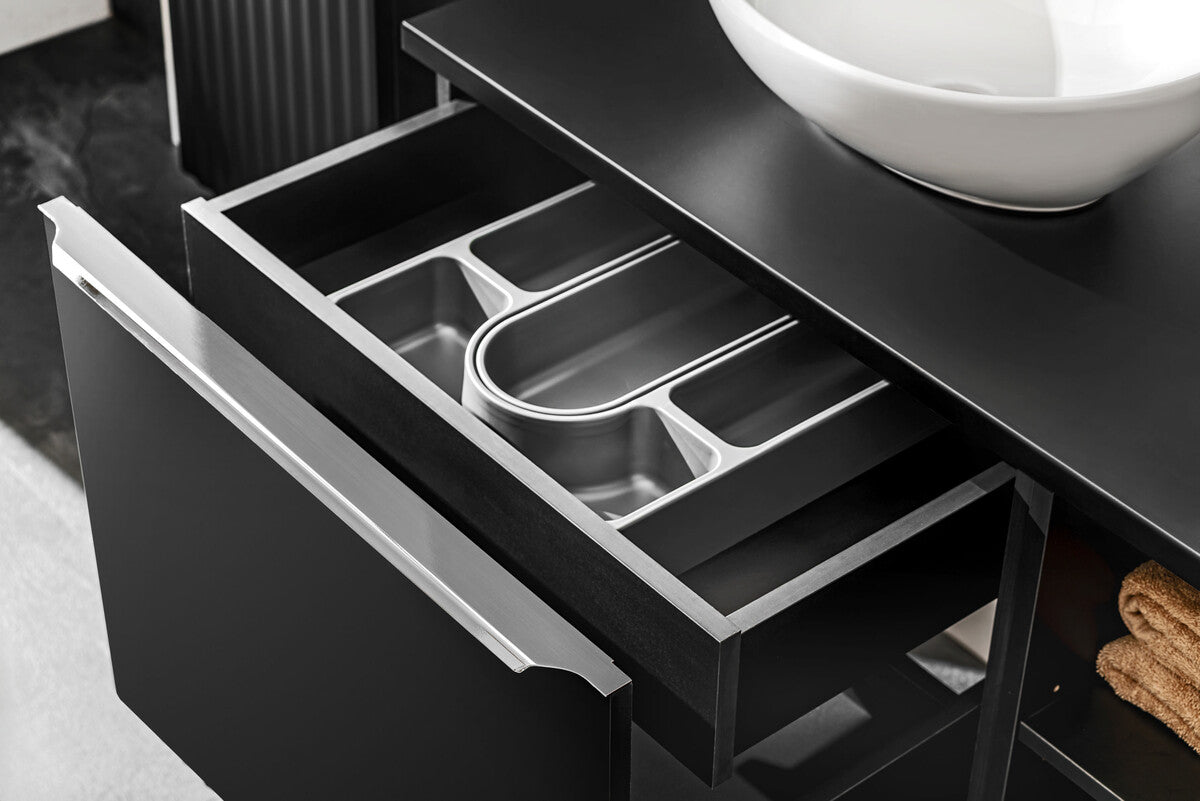 Vannas istaba izlietnes skapīs Sant 60; 80/46/45.6 cm melns - N1 Home