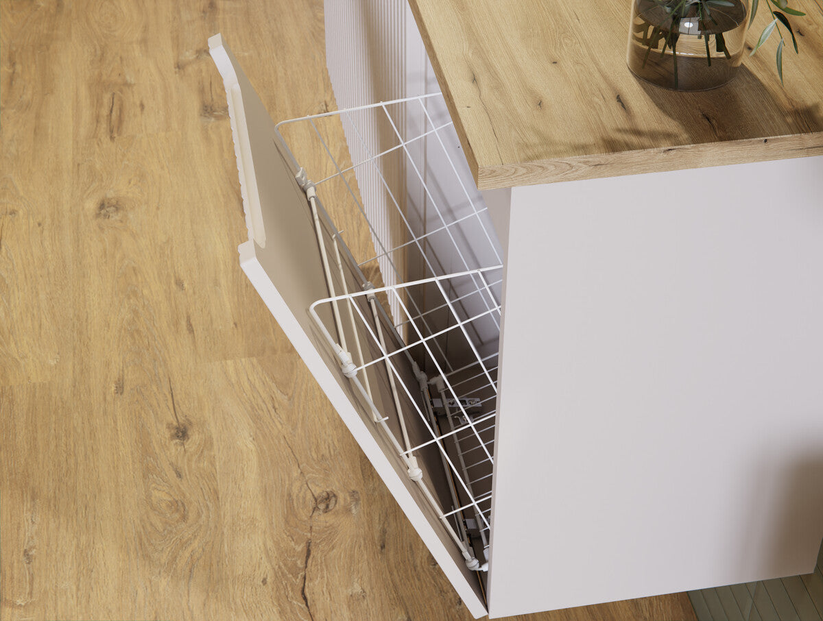 Vannas istabas skapīs ar veļas grozu Noa 40/57/39 cm kašmirs - N1 Home