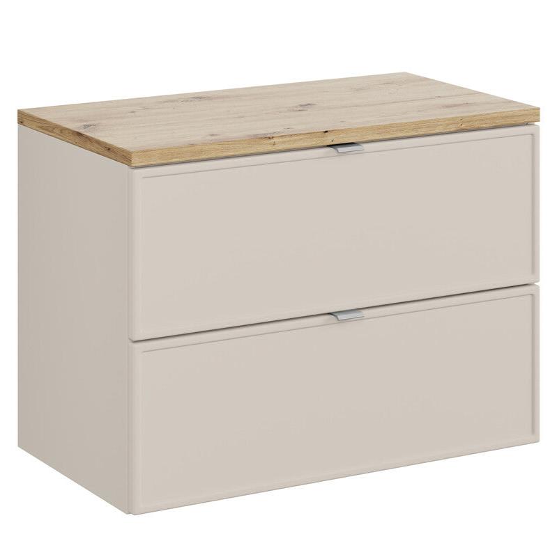 Vannas istabas mēbeļu komplekts Bell S 80 cm kašmirs/ozols - N1 Home