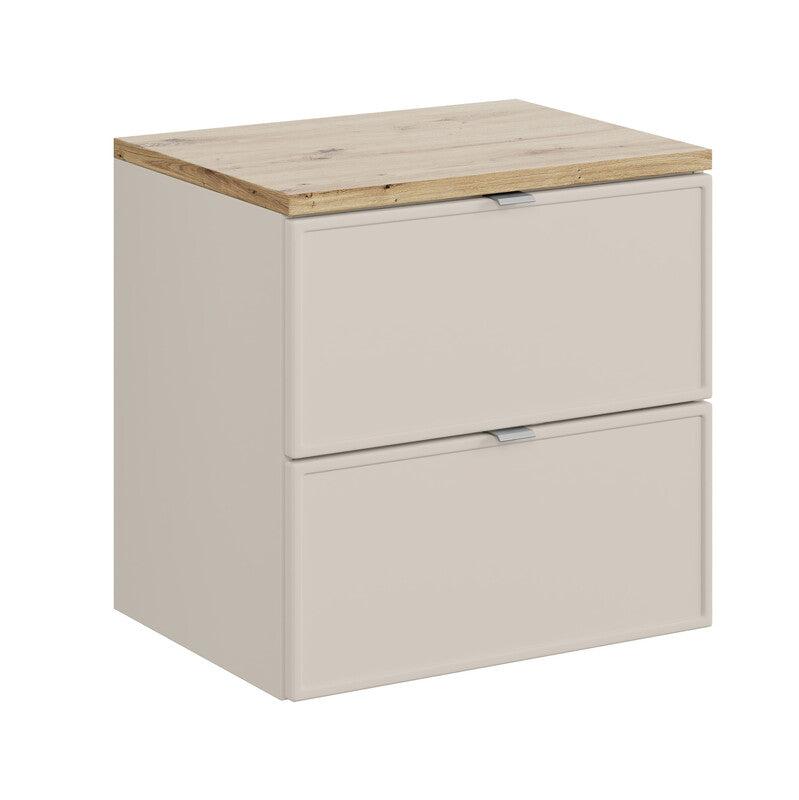 Vannas istabas mēbeļu komplekts Bell P 60 cm kašmirs/ozols - N1 Home