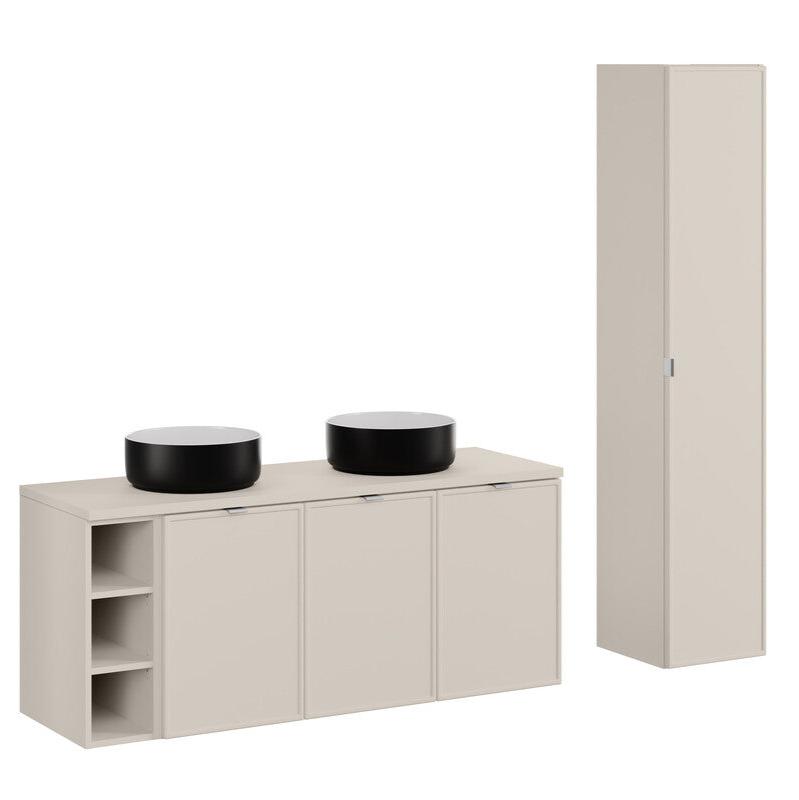 Vannas istabas mēbeļu komplekts Bell O 140 cm kašmirs - N1 Home