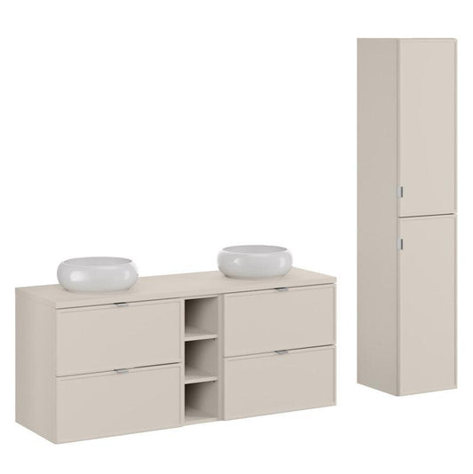 Vannas istabas mēbeļu komplekts Bell O 140 cm kašmirs - N1 Home