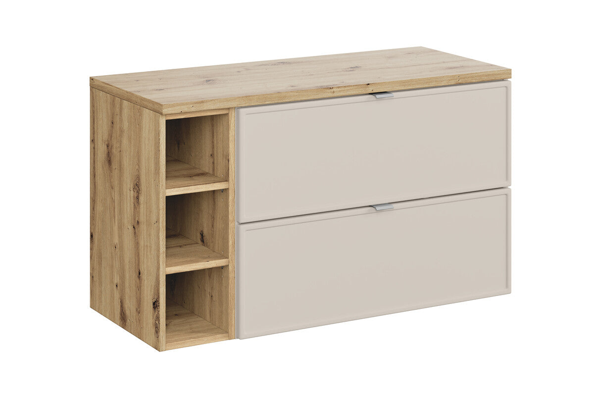 Vannas istabas mēbeļu komplekts Bell A kašmirs/ozols - N1 Home