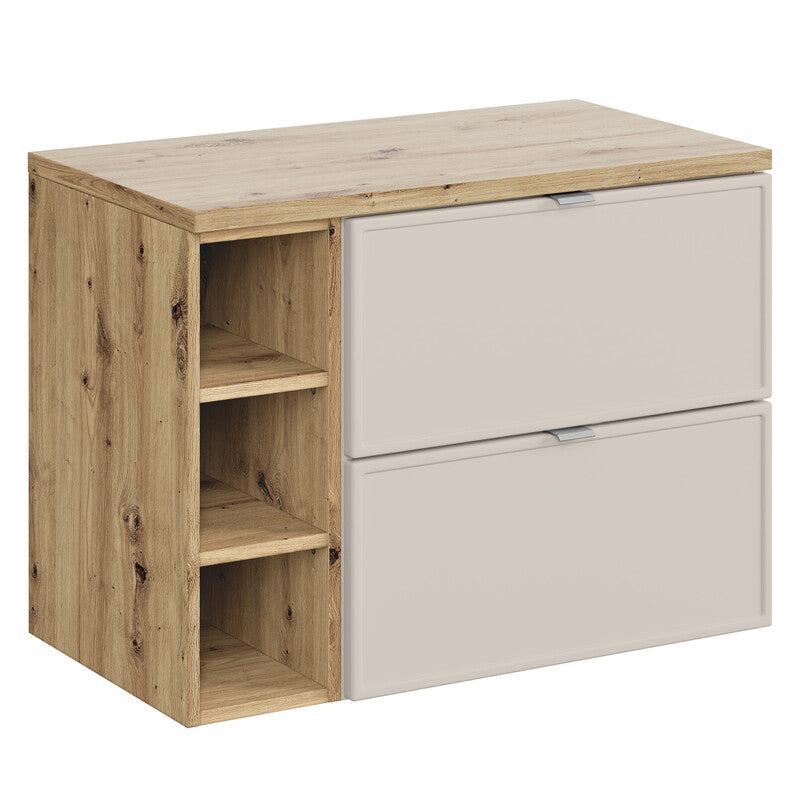 Vannas istabas mēbeļu komplekts Bell T 80 cm kašmirs/ozols - N1 Home