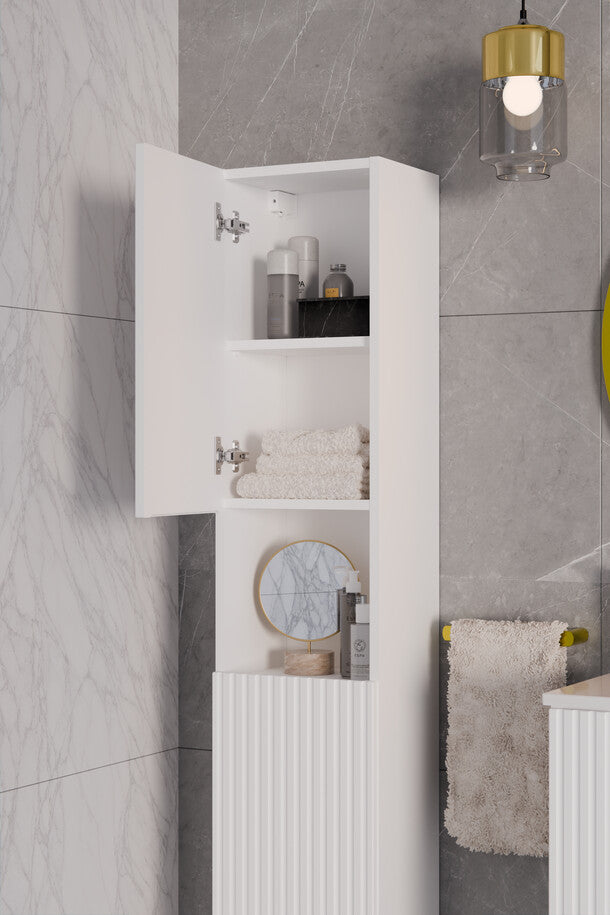 Vannas istabas skapīs Noa 30/140/25 cm balts - N1 Home