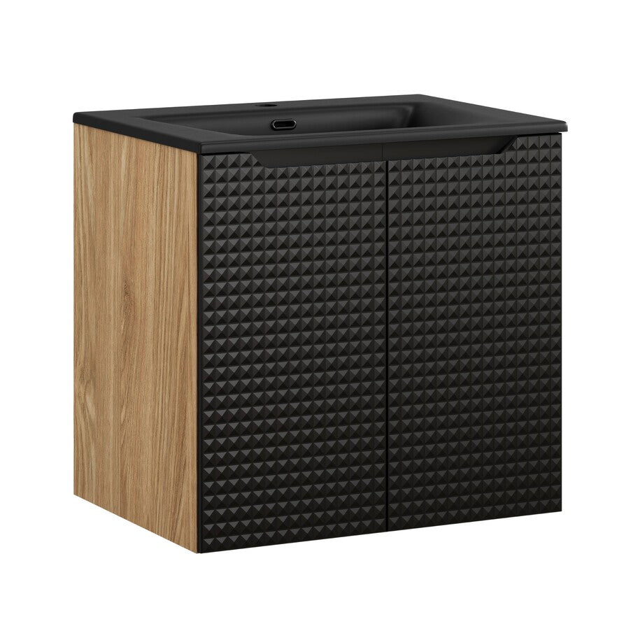 Vannas istabas mēbeļu komplekts Lukso DC 60 cm melns - N1 Home