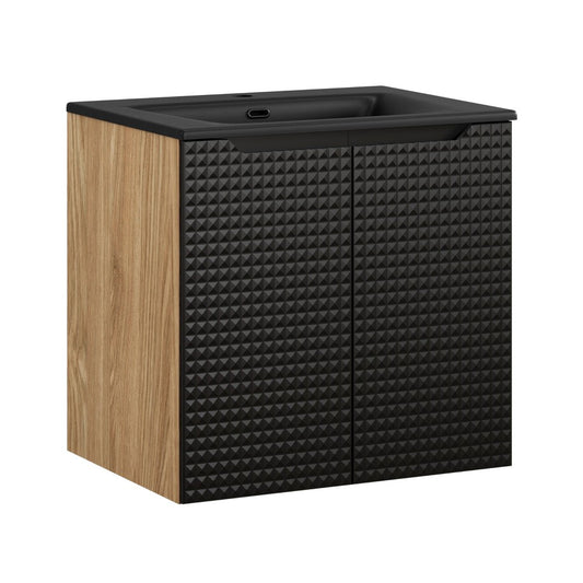 Vannas istabas mēbeļu komplekts Lukso DC 60 cm melns - N1 Home