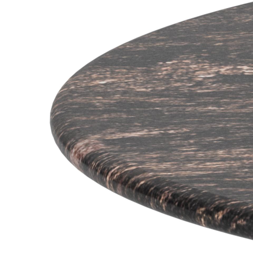 Kafijas galds Ferro 80/80/42 cm Cocoa marmors