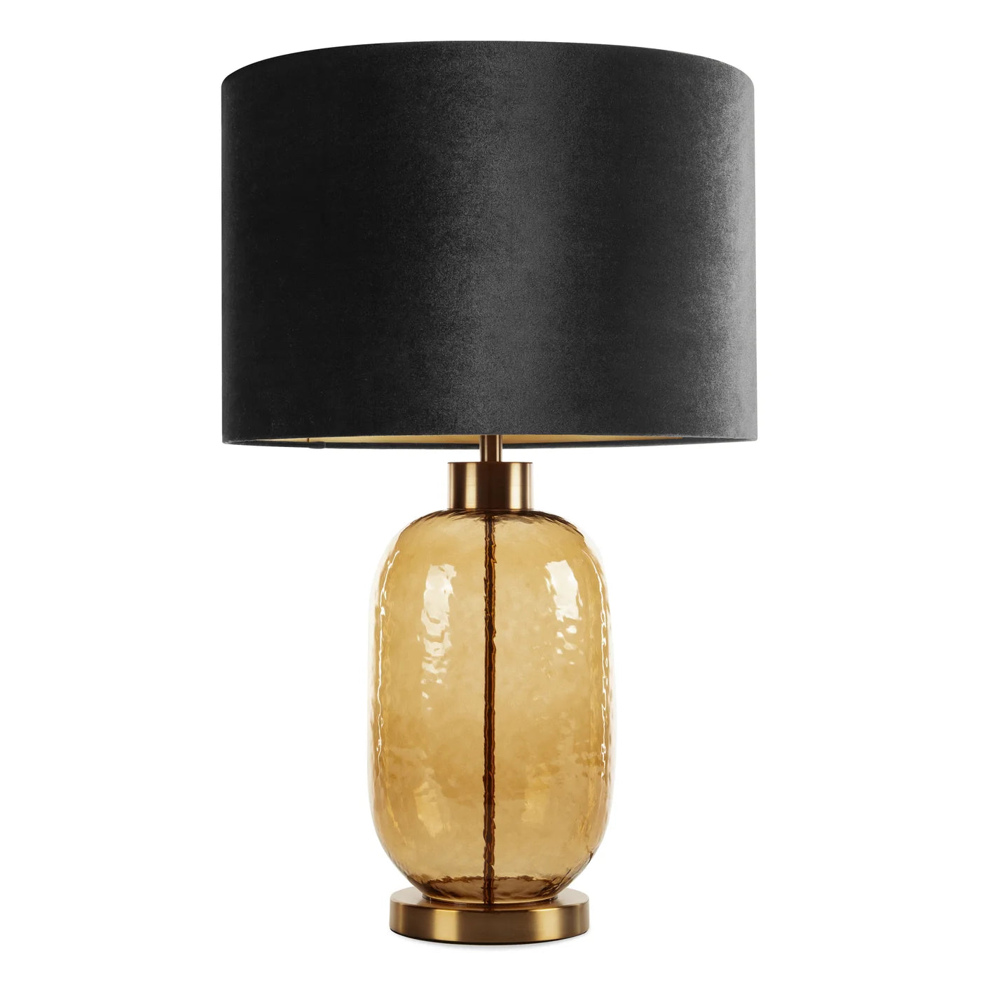 Galda lampa Nel 46 x 69 cm melns, tumšs zelts - N1 Home