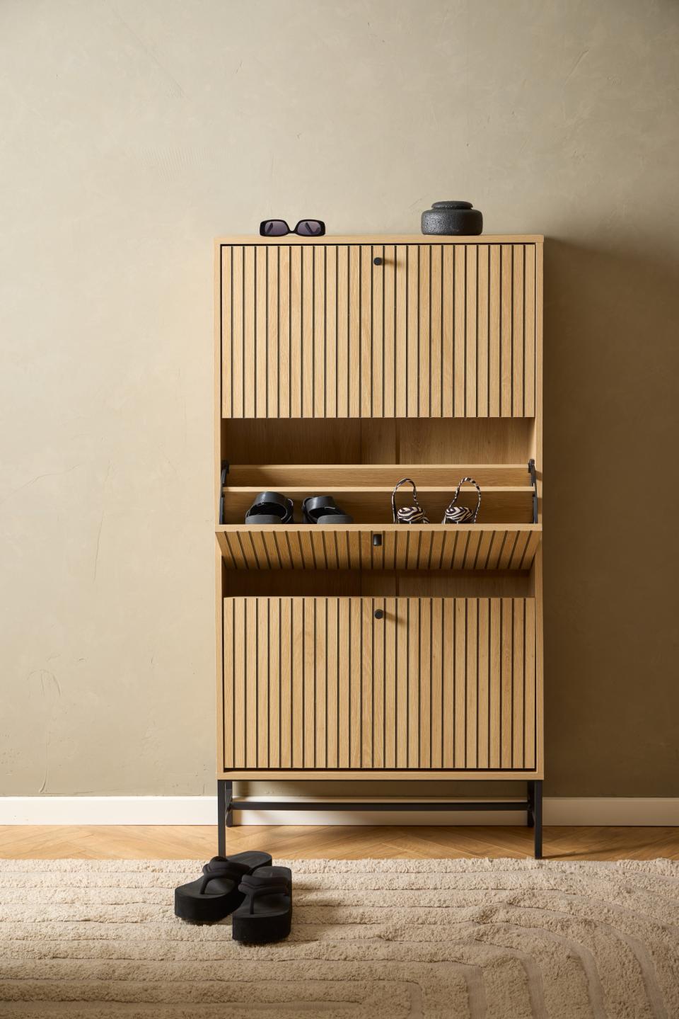 Apavu skapis Alba 71,6x25x140,4 cm ozols - N1 Home