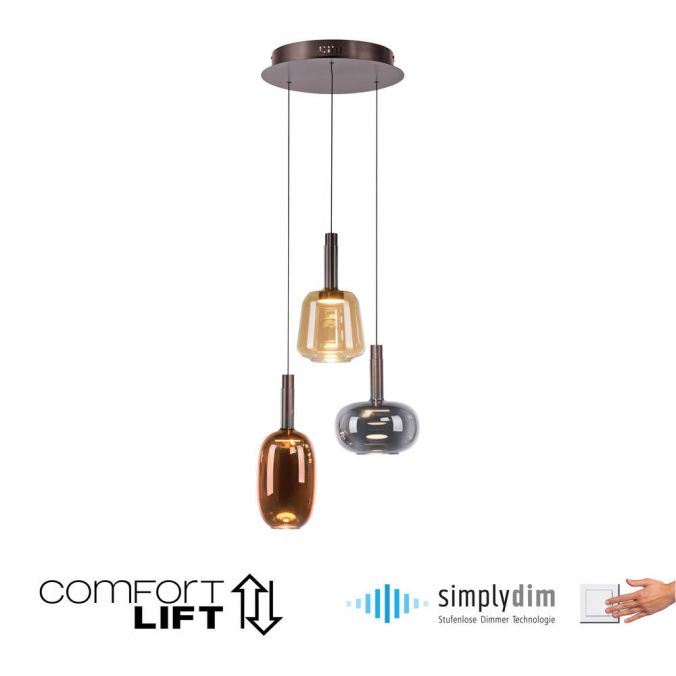 Piekaramā lampa Irides 200/43/43 cm brūns