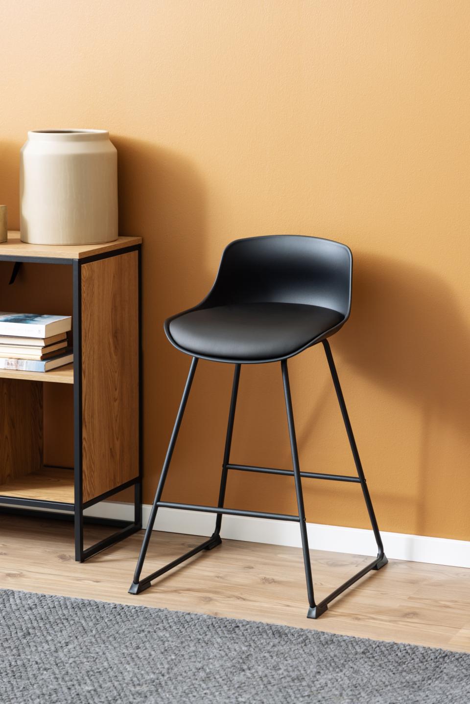 Bāra krēsls Tin 50/49/84 cm melns - N1 Home