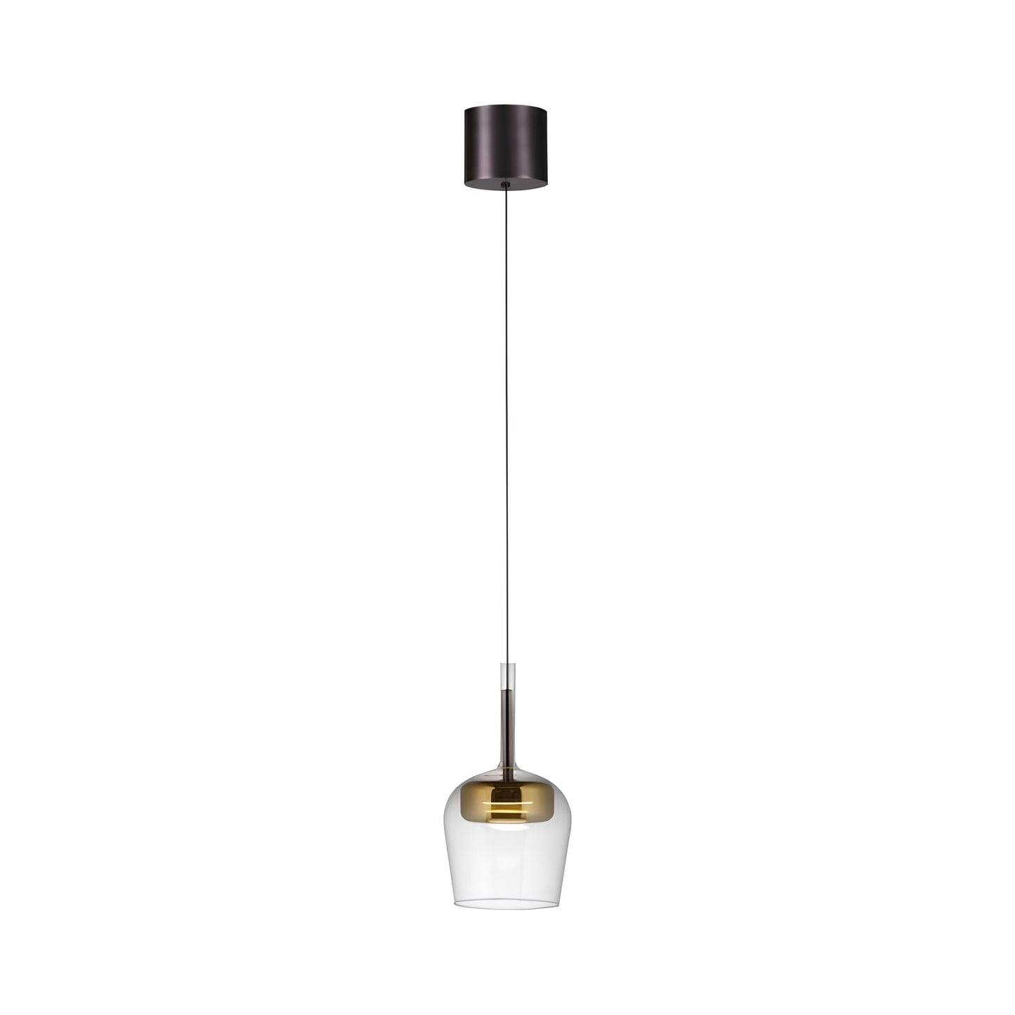 Piekaramā lampa Q-KON 200/21/21 cm melns/zelts