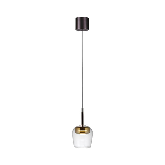 Piekaramā lampa Q-KON 200/21/21 cm melns/zelts