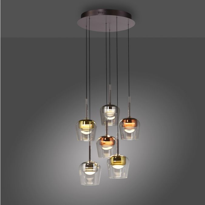 Piekaramā lampa Q-KON 200/50/50 cm melns
