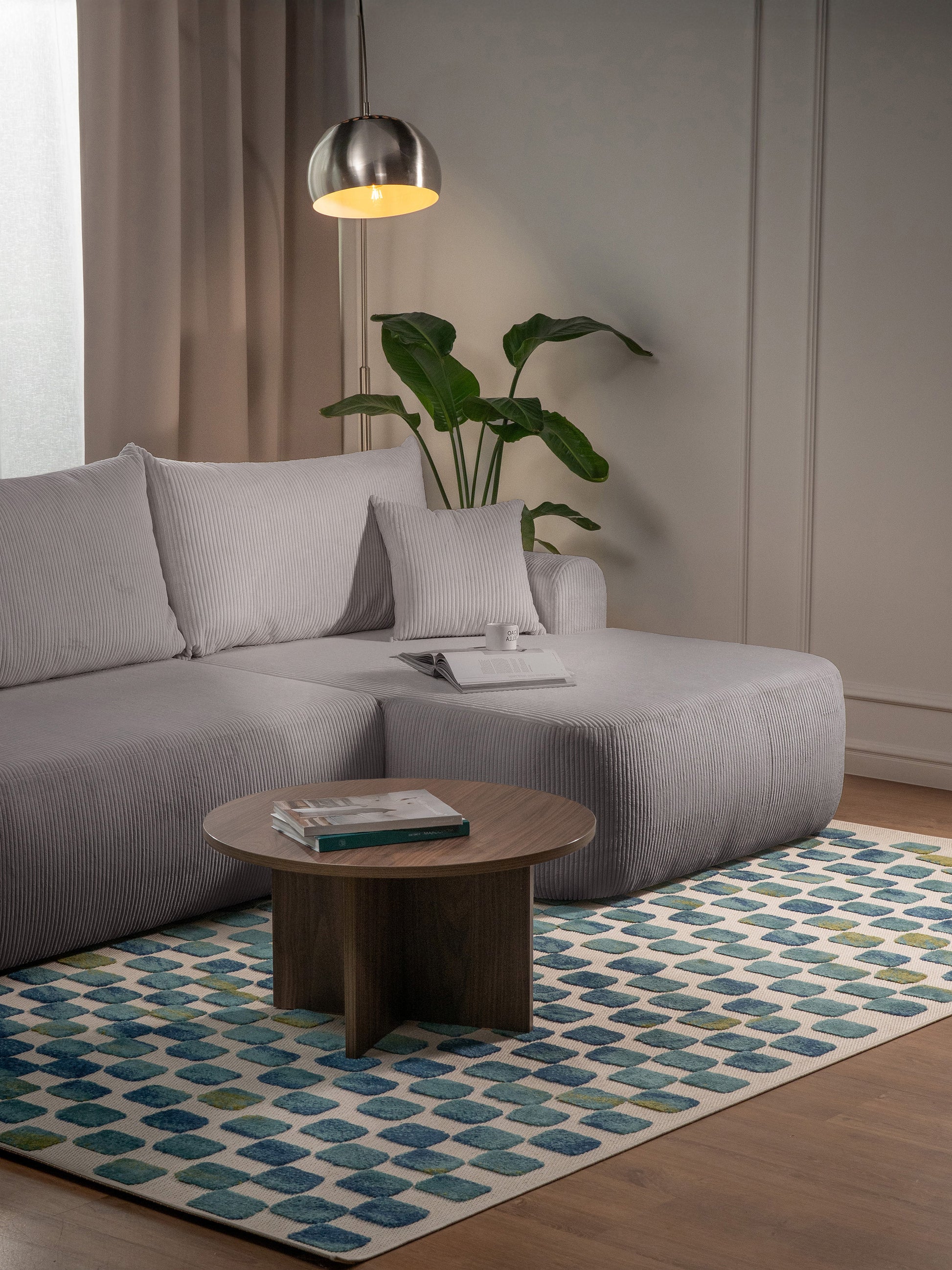 Dīvāns Ovors 93/260/165 cm Lincoln D 86 - N1 Home