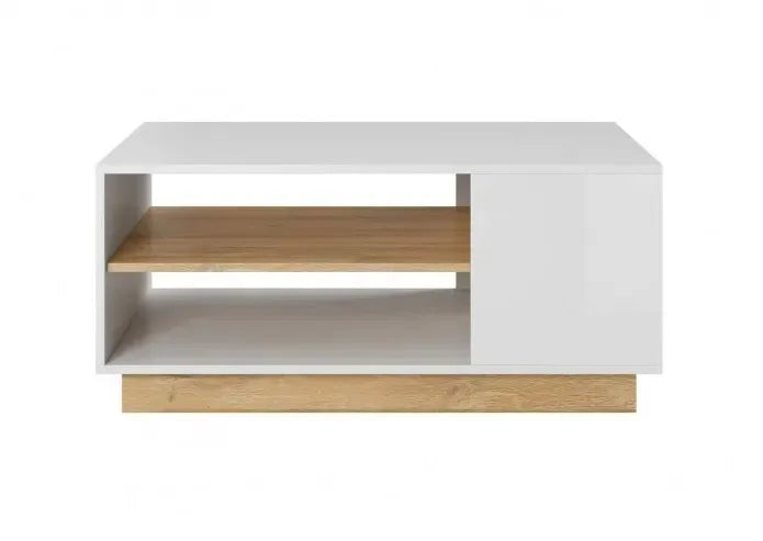 Kafijas galdiņš Arci 100/45,5/60 cm balts/ozols - N1 Home