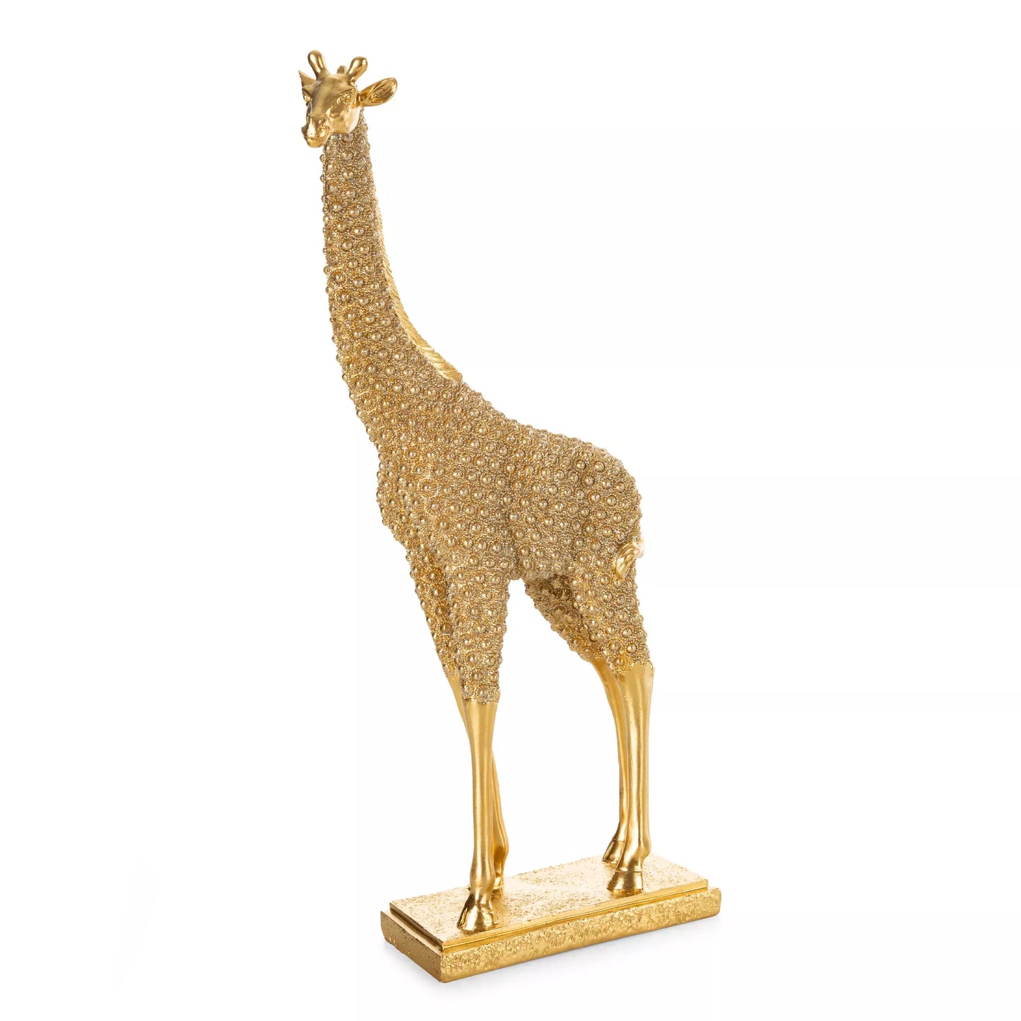 Dekoratīva figūriņa ar reljefu rakstu Žirafe 20/9/41 cm zelts - N1 Home