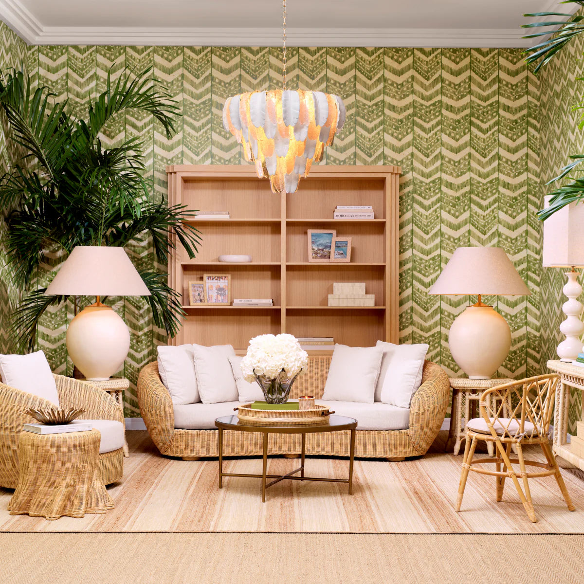 Krēsls Rafael Eichholtz 100/92/84 cm Natural rattan | sentier cream