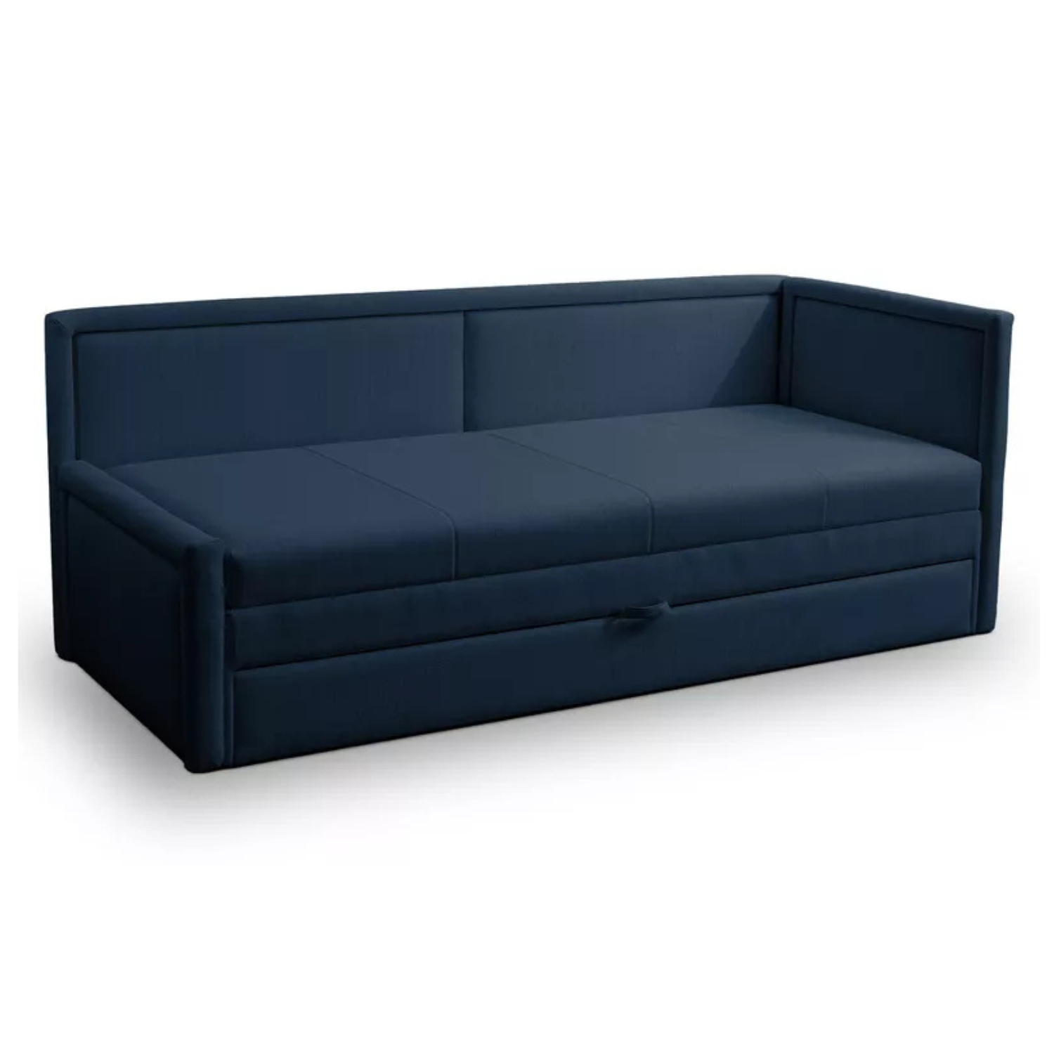 RILI Jauniešu gulta ar konteineru,  tumši zila, universāla bize - N1 Home