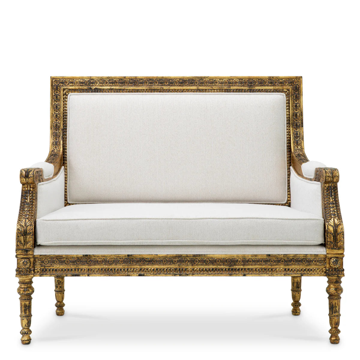 Krēsls Georges Jacob Eichholtz 1220/70/101 cm Sentier cream | Antique gold finish
