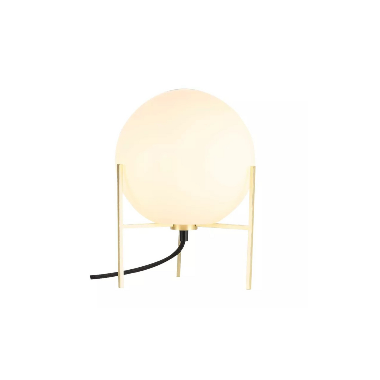 TONLA Galda lampa, pienbalts stikls uz zelta pamata - N1 Home