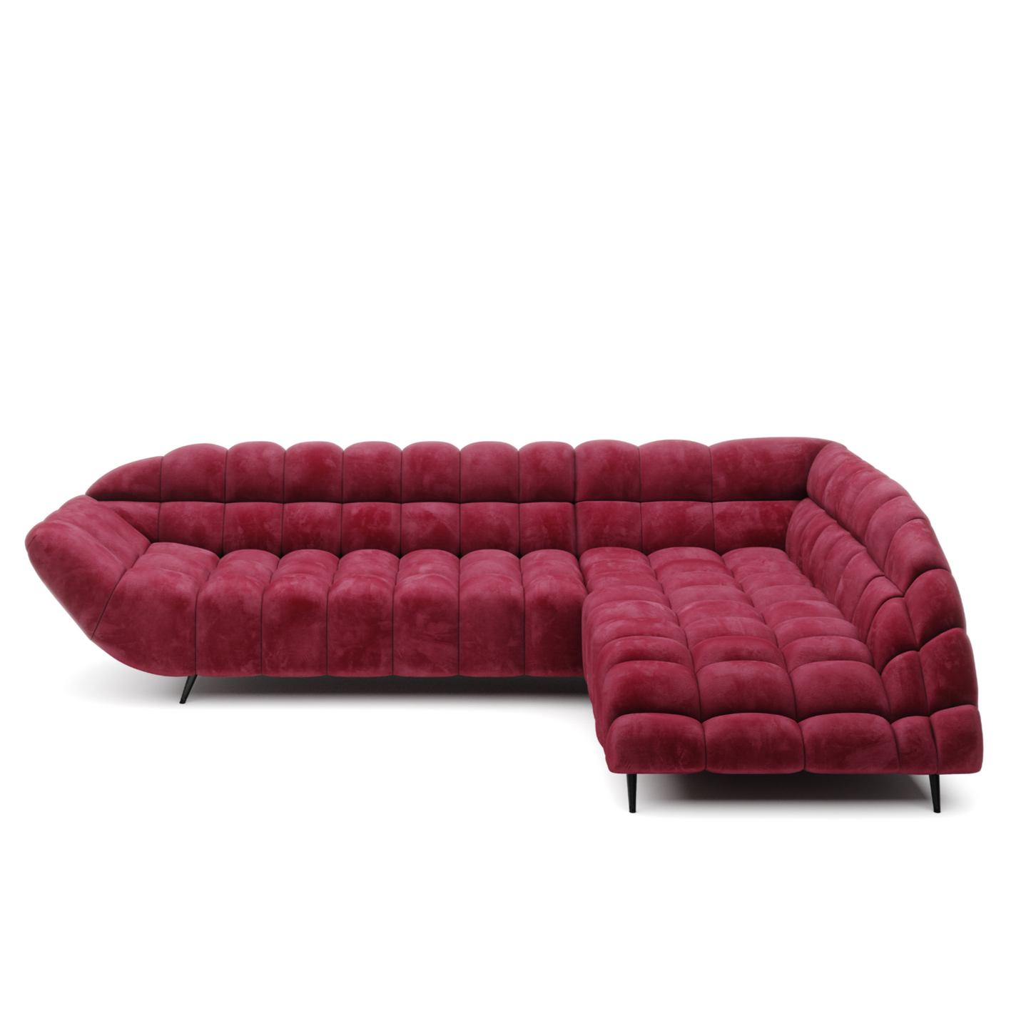 Dīvāns POKO 278/94/197 cm fuksijas - N1 Home