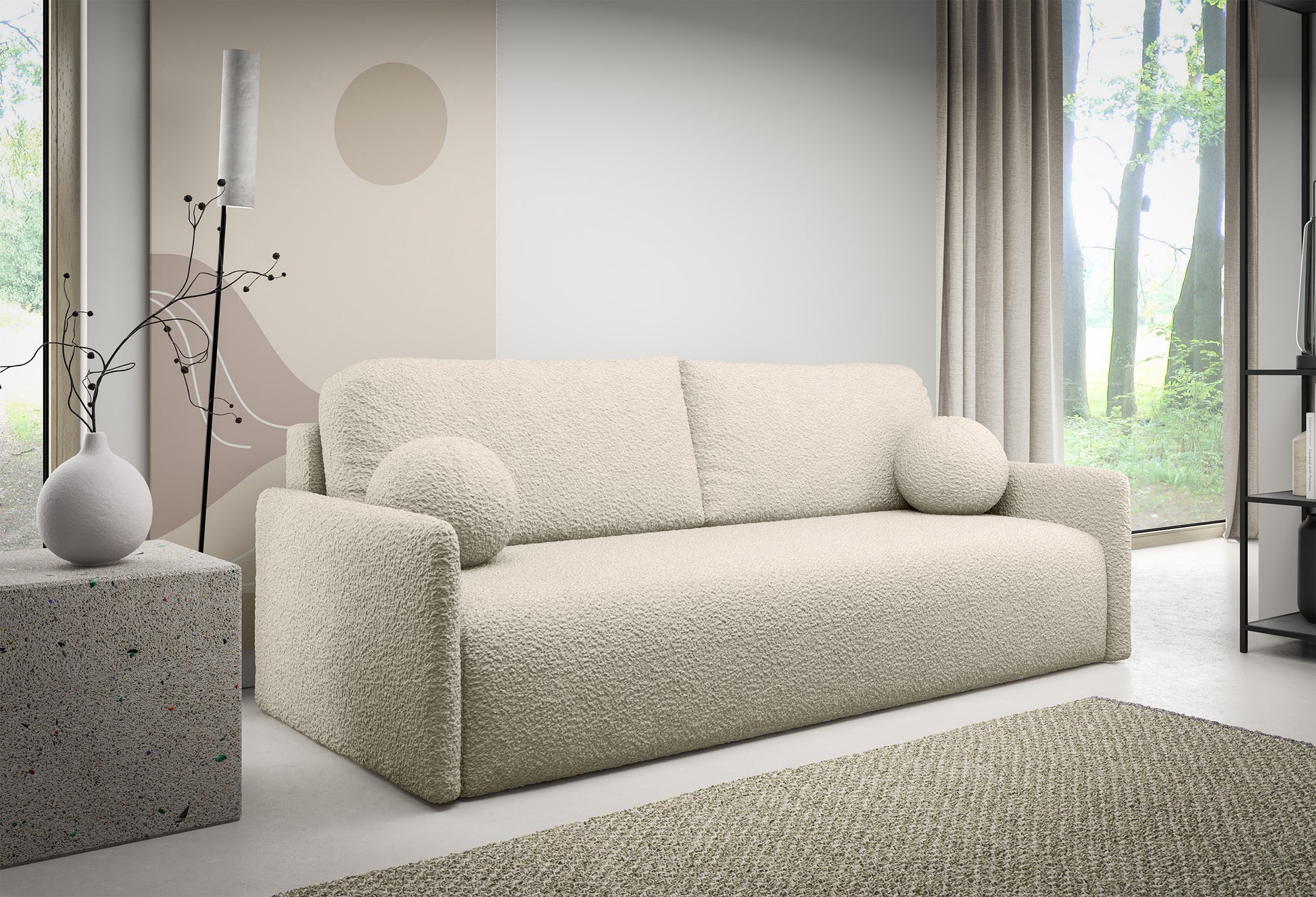 Dīvāngulta GLOVE (206/87/95cm) smilškāsa - N1 Home