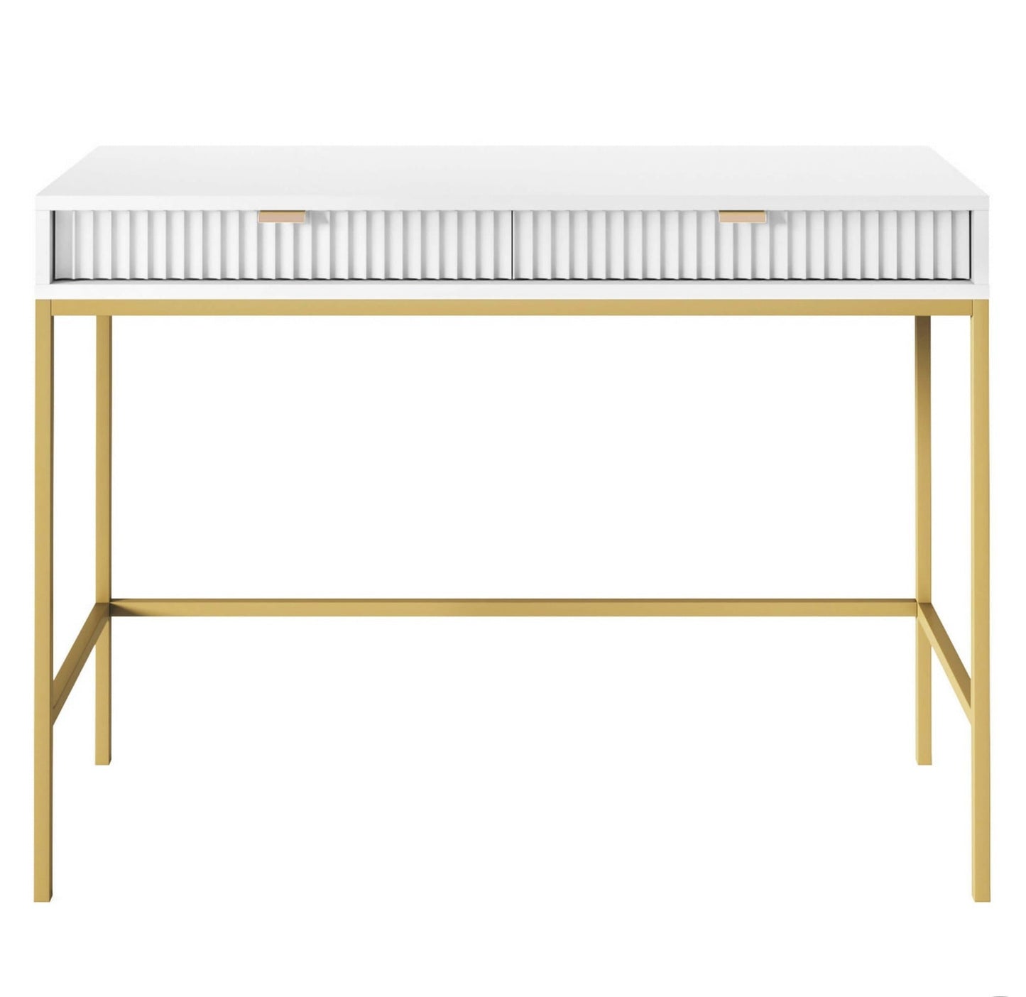 Konsole NV 104/78/50 cm balts /zelts - N1 Home