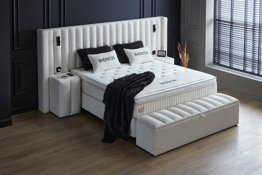 Gulta ST 160/200; 180/200 balts - N1 Home