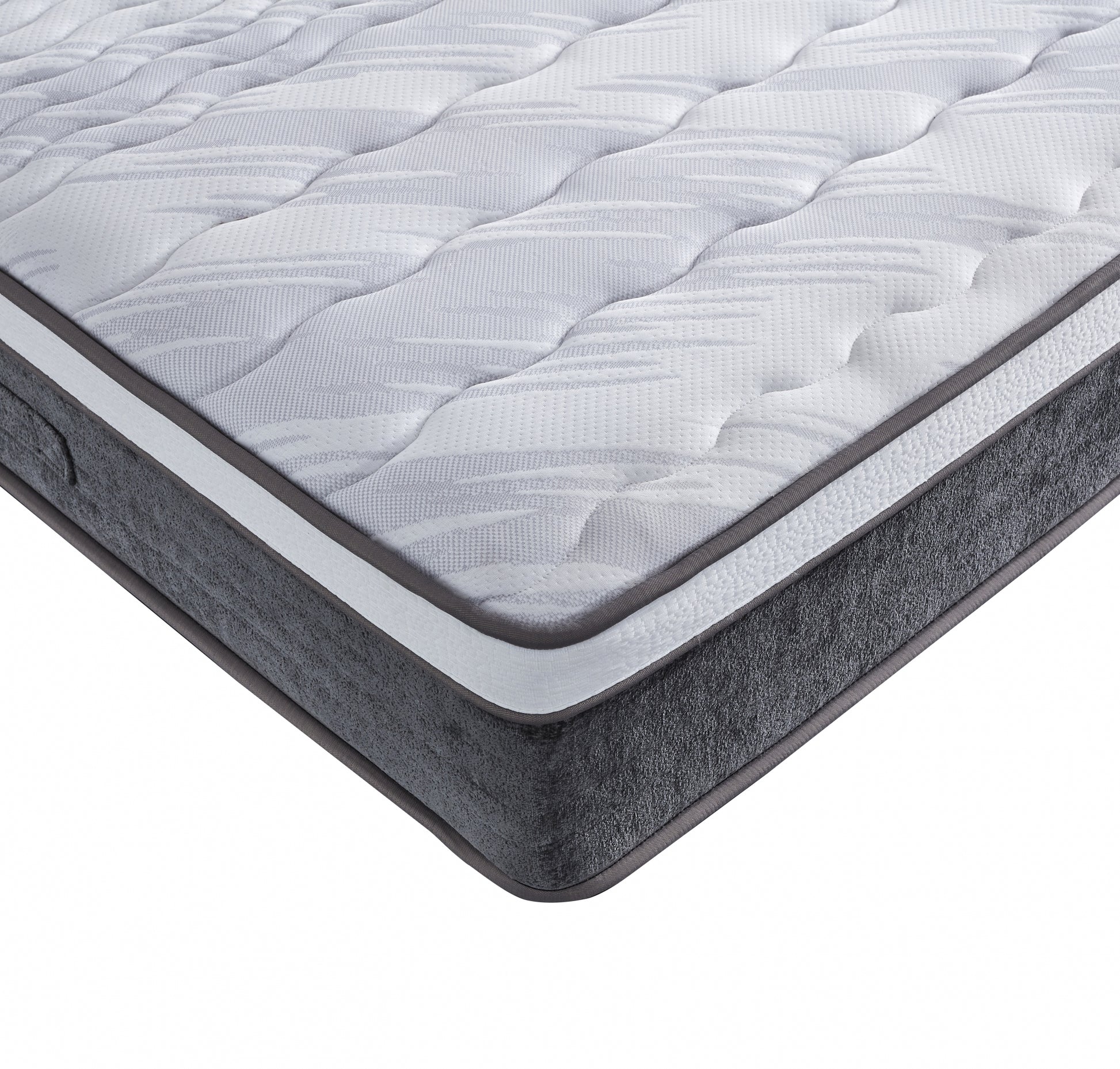 Matracis Caro 90;120;140;160;180/200 cm balts/grafīts - N1 Home