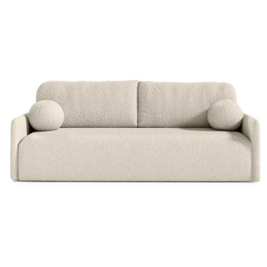 GOVE Dīvāns-gulta ar glabātuvii, bēšs boucle - N1 Home