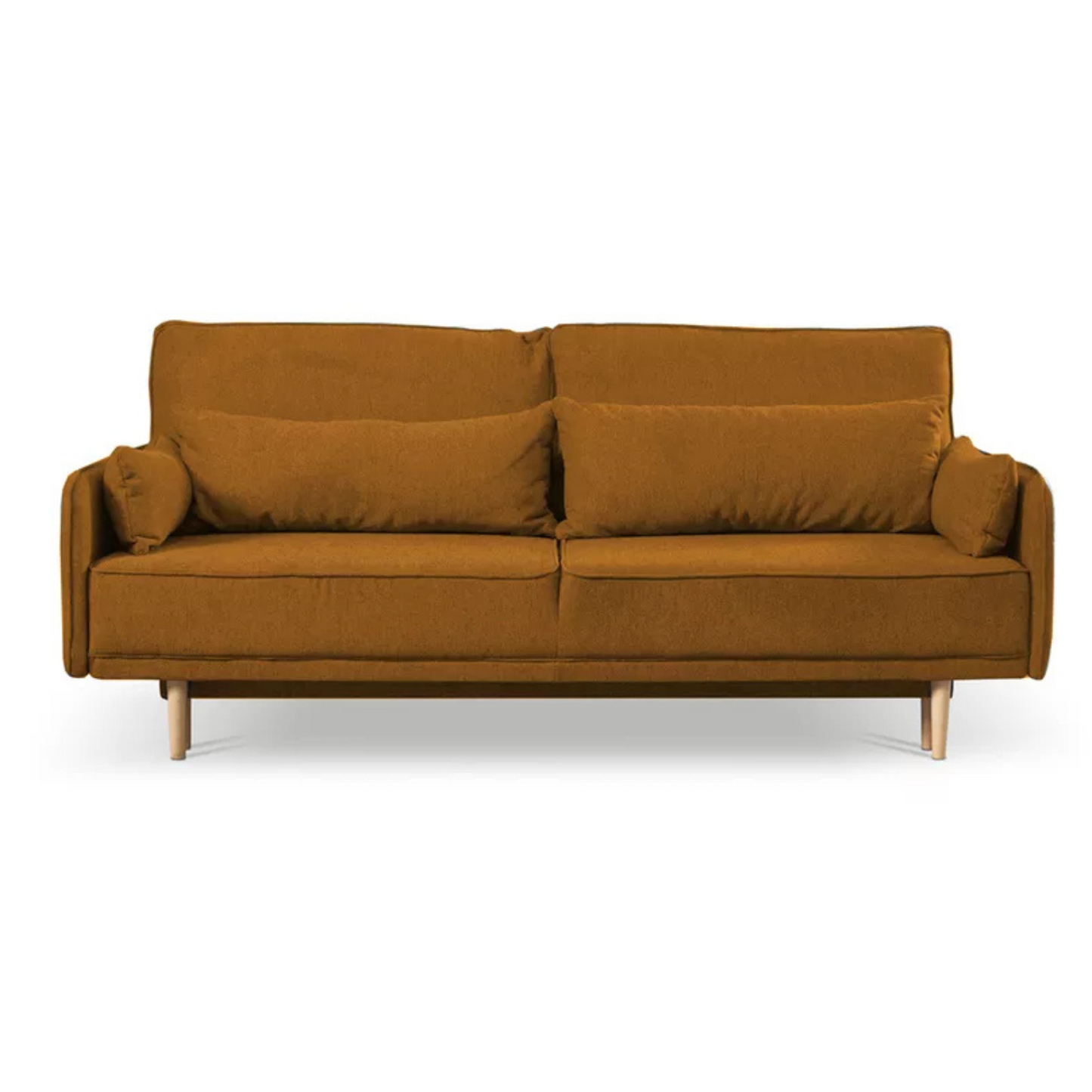 DERSPI Trīsvietīgs dīvāns, sinepes, hidrofobs samts - N1 Home