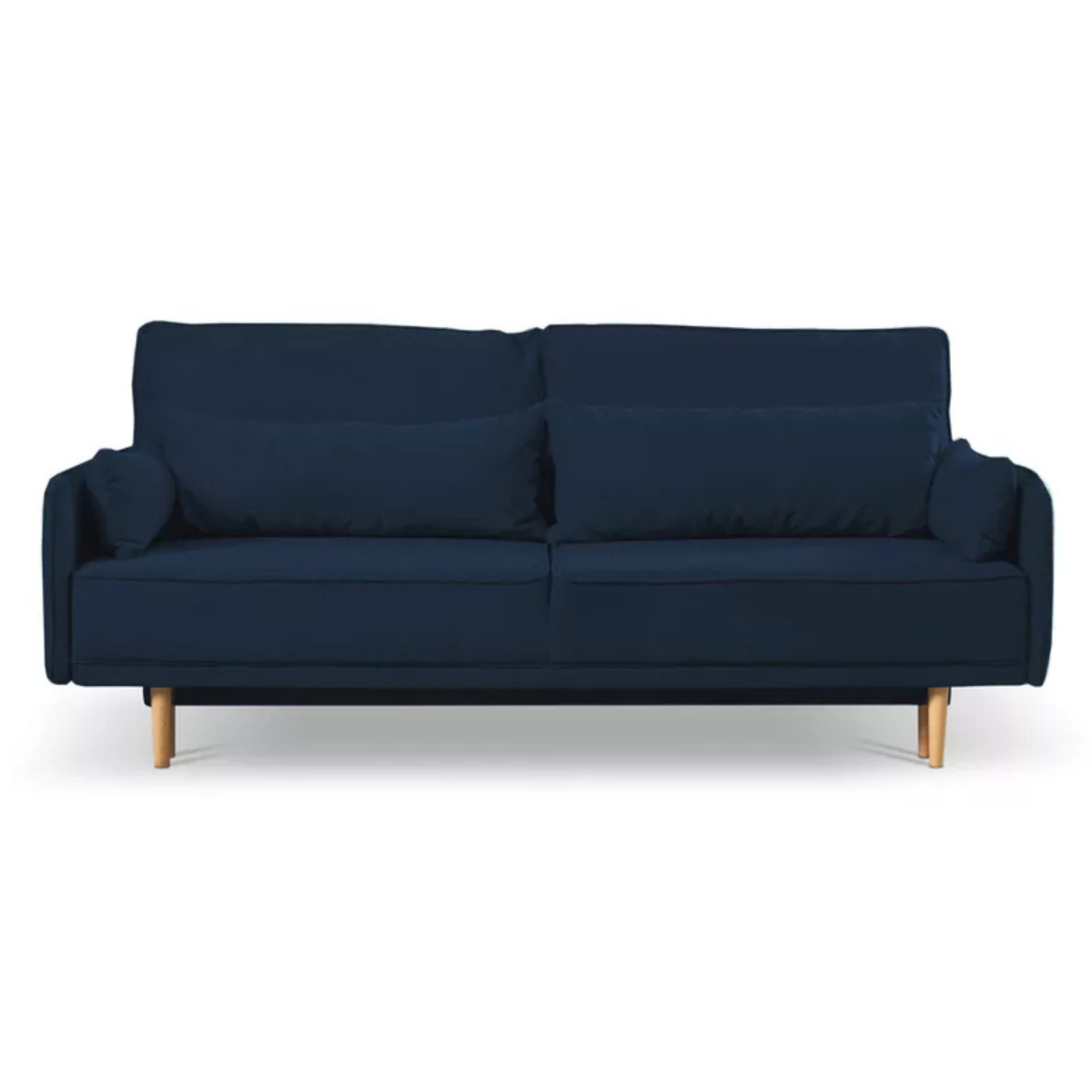DERSPI Trīsvietīgs dīvāns, tumši zils, hidrofobs samts - N1 Home