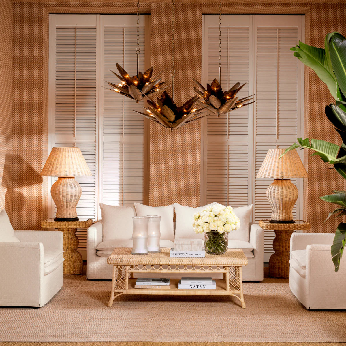 Krēsls Montgomery Eichholtz 118/100/91 cm Sunbeam off-white