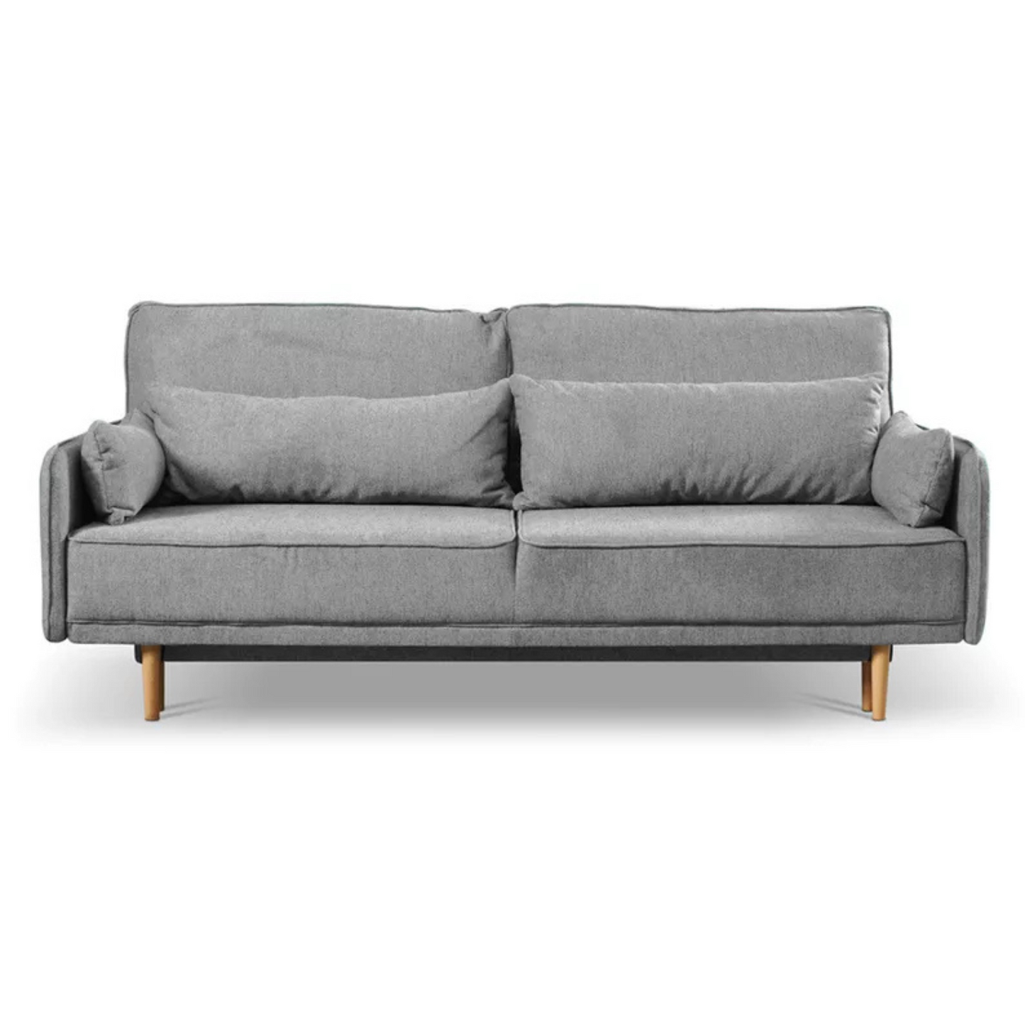 DERSPI Trīsvietīgs dīvāns, pelēks, hidrofobs samts - N1 Home