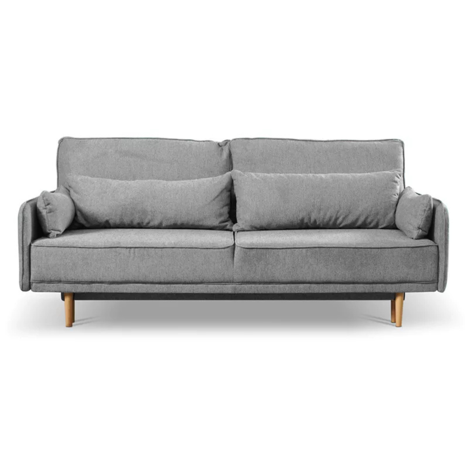 DERSPI Trīsvietīgs dīvāns, pelēks, hidrofobs samts - N1 Home