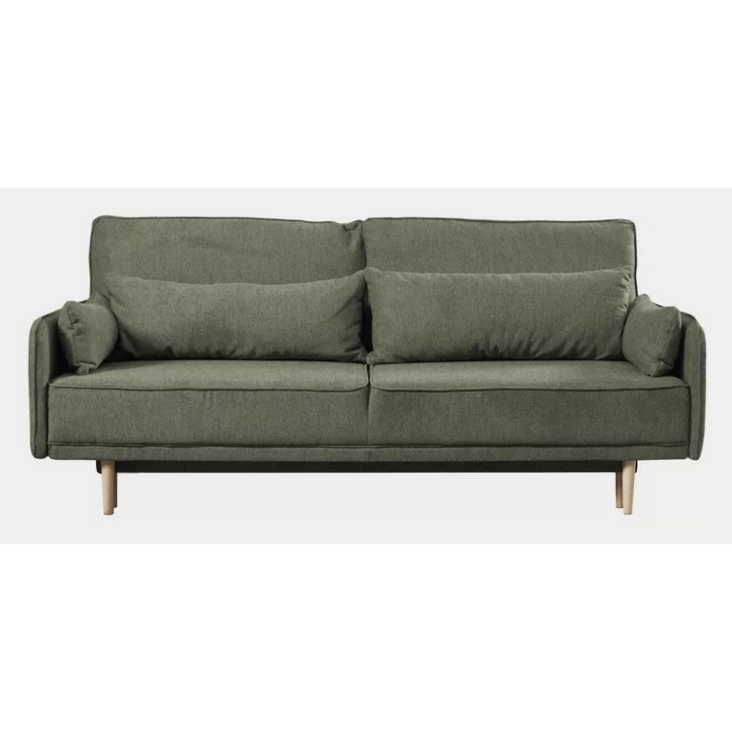 DERSPI Trīsvietīgs dīvāns, olīvu, hidrofobs samts - N1 Home