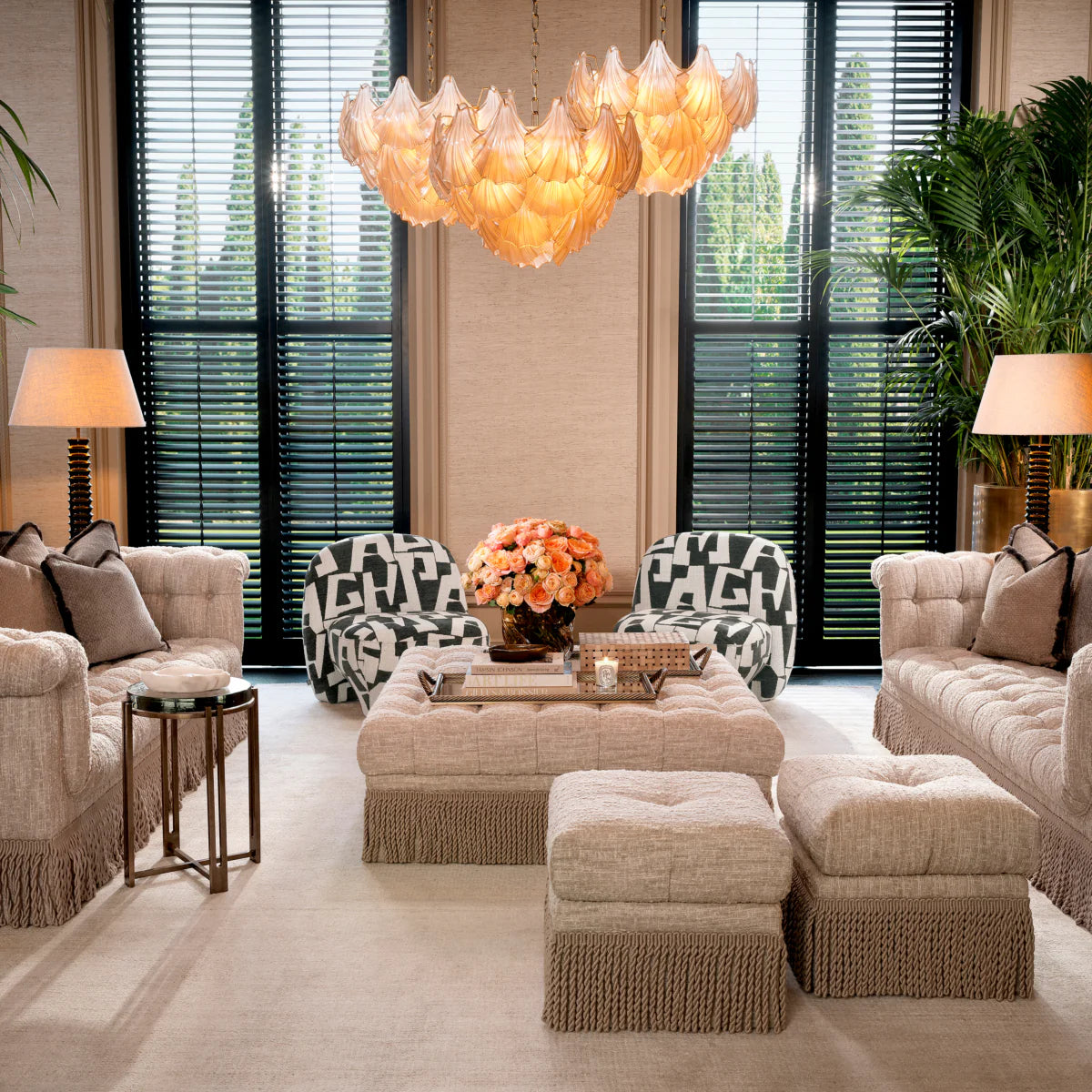 Krēsls Lugo Eichholtz 80/80/76 cm Brooklyn black