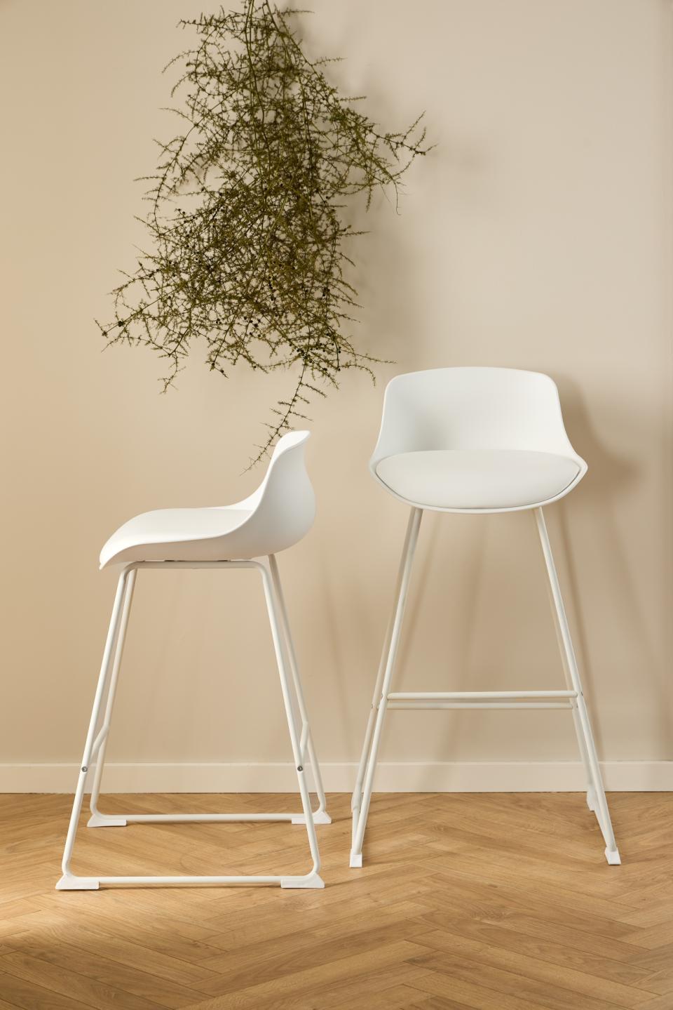 Bāra krēsls Tin 50/49/84 cm balts - N1 Home