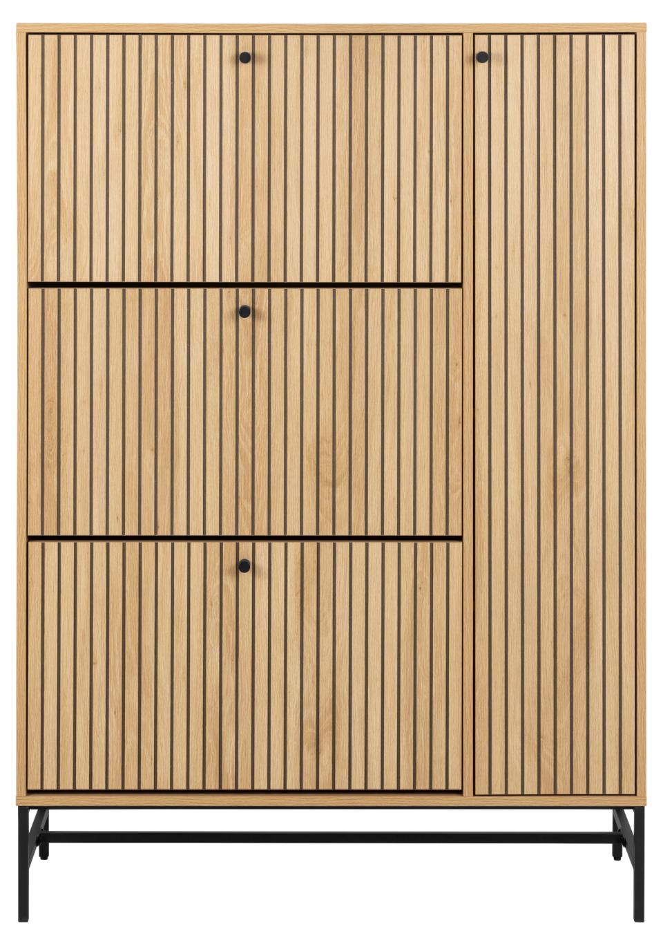 Apavu skapis Alba 98,7x35x140,4 cm ozols - N1 Home