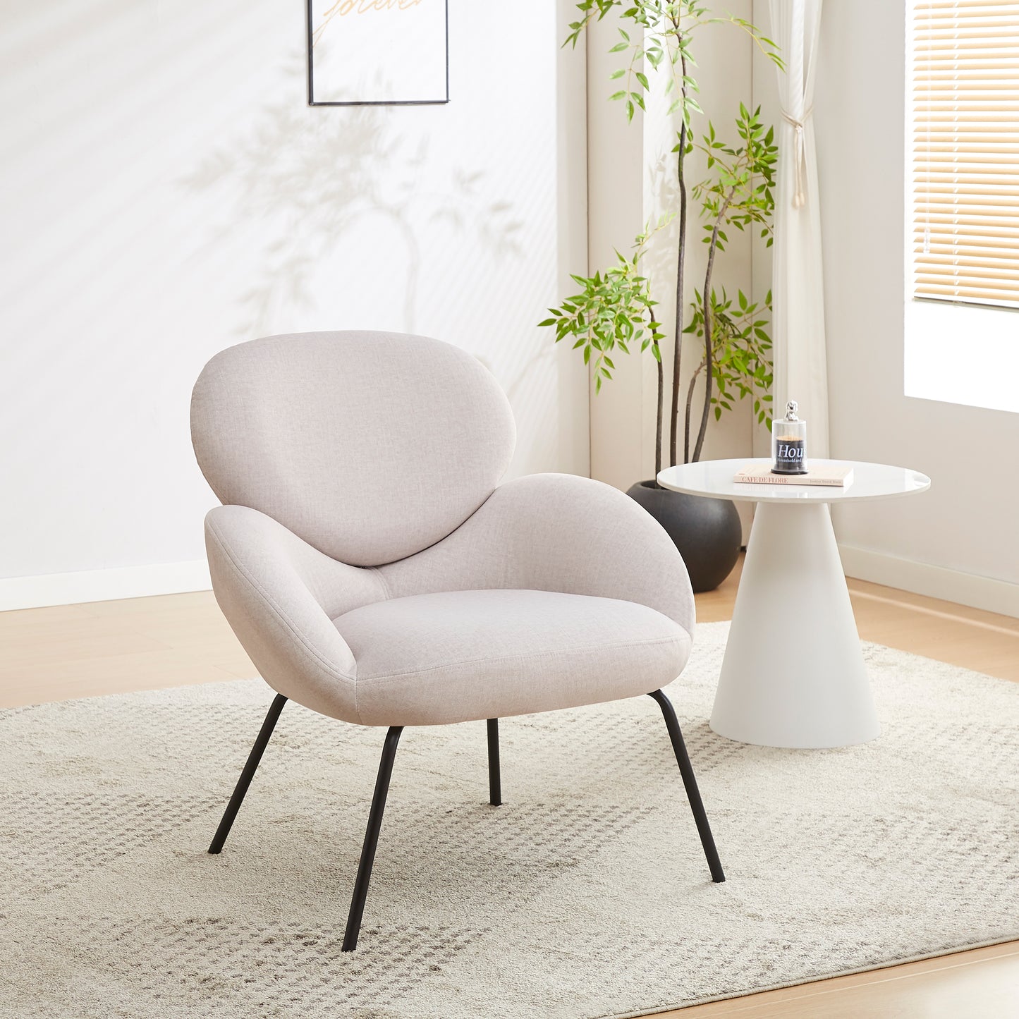 Krēsls Almo 81/77/74 cm bēšs